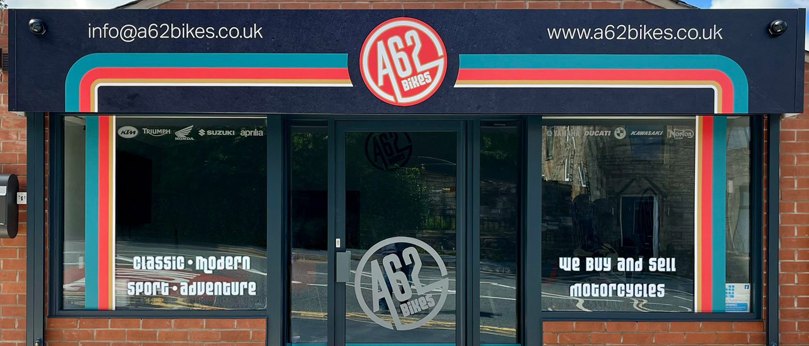 A62 bikes shop front